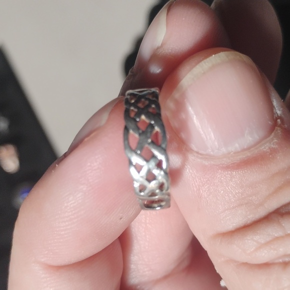 Vintage Estate Sterling Silver 925 Celtic Knot Ring Sz 6 - Picture 6 of 6